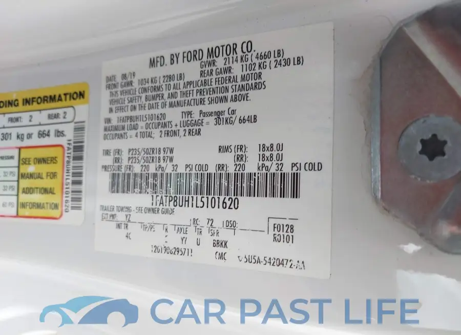 1FATP8UH1L5101620# 9