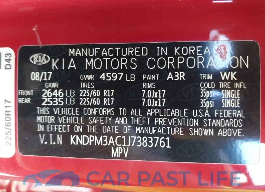 KNDPM3AC1J7383761# 9