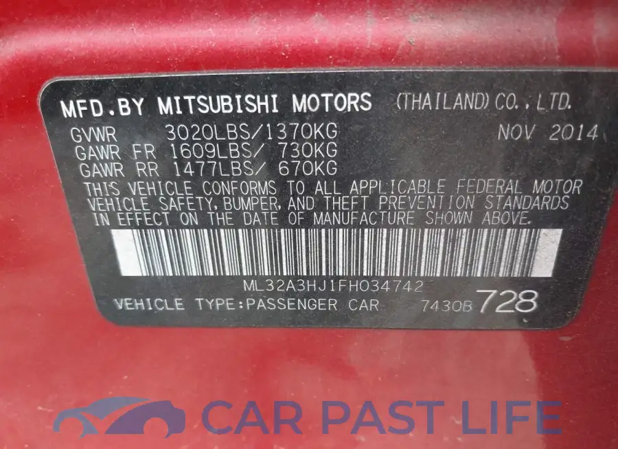 ML32A3HJ1FH034742# 9