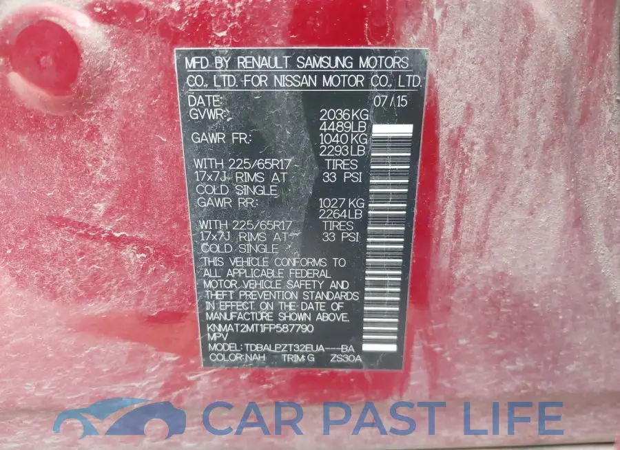 KNMAT2MT1FP587790# 9