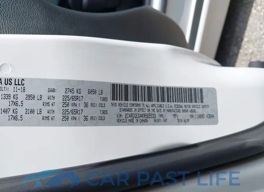 2C4RDGEG4KR565533# 9
