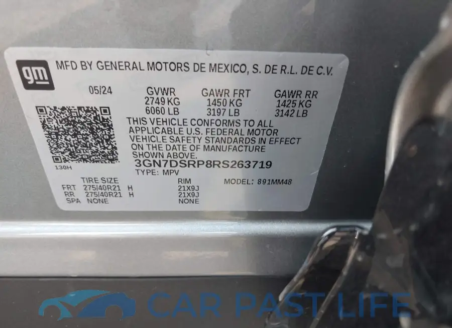3GN7DSRP8RS263719# 9