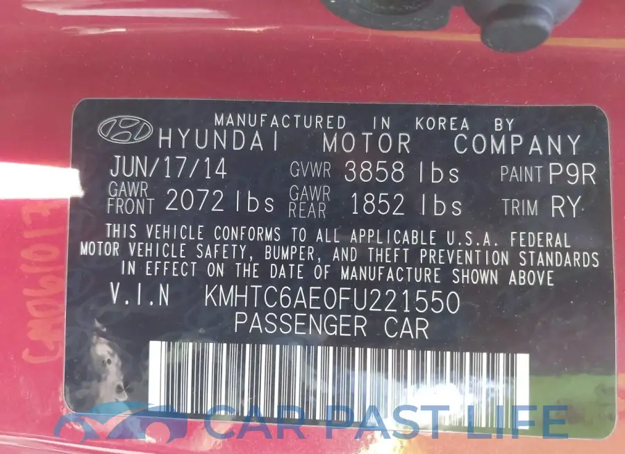 KMHTC6AE0FU221550# 9
