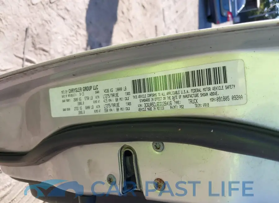 3C6UR5CL6EG126416# 9