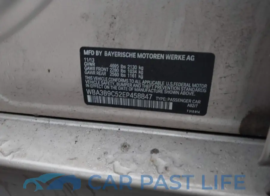WBA3B9C52EP458847# 9