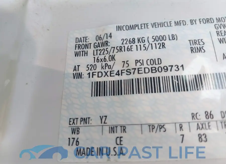 1FDXE4FS7EDB09731# 8
