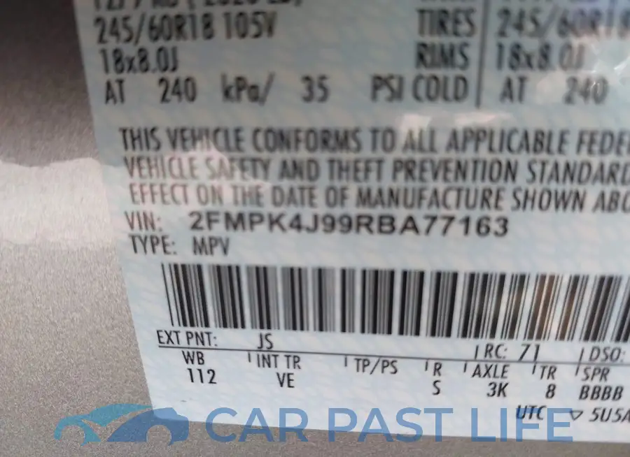 2FMPK4J99RBA77163# 9