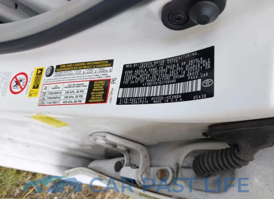 4T1BD1FK1EU108490# 9