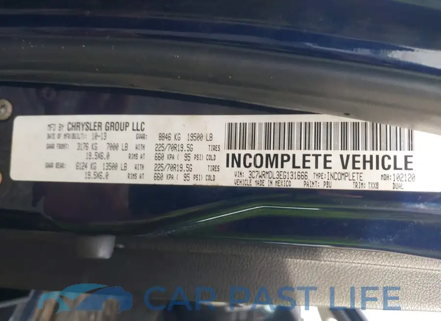 3C7WRMDL3EG131666# 8