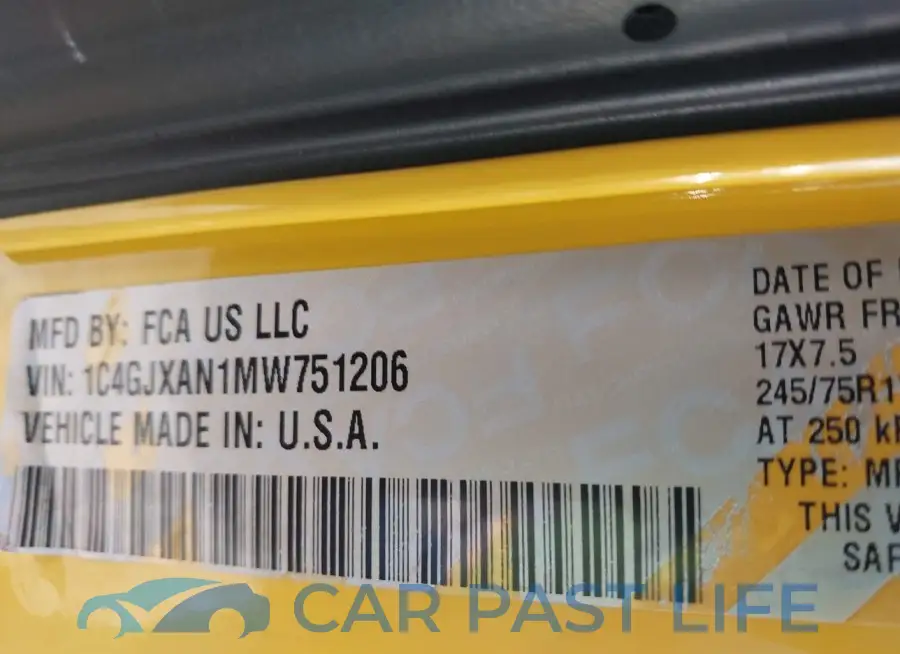 1C4GJXAN1MW751206# 9