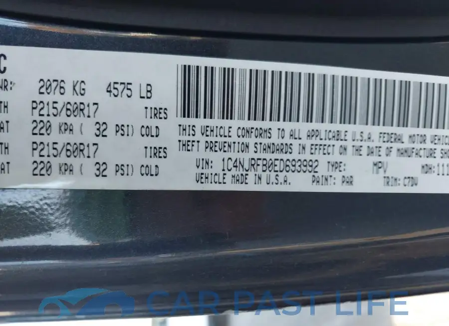 1C4NJRFB0ED693992# 9