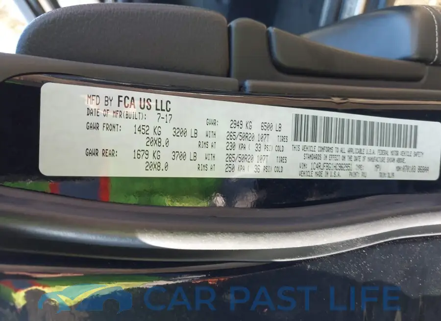 1C4RJFBG1HC962951# 9
