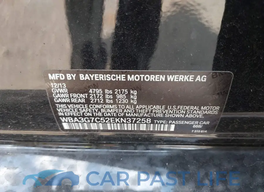 WBA3G7C52EKN37258# 9