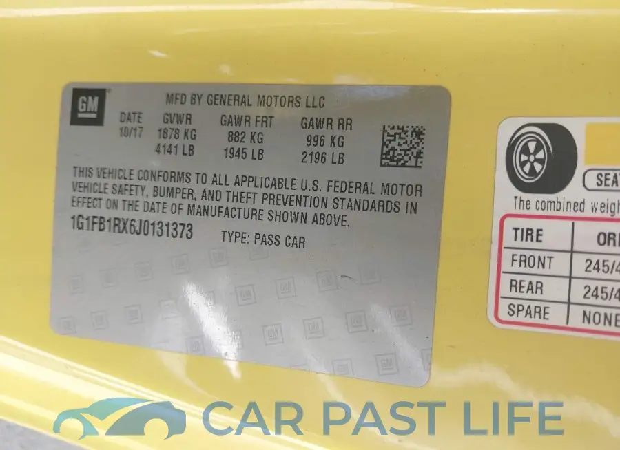 1G1FB1RX6J0131373# 9