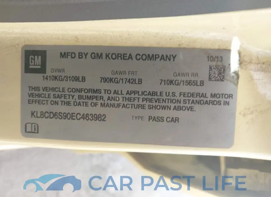 KL8CD6S90EC463982# 9