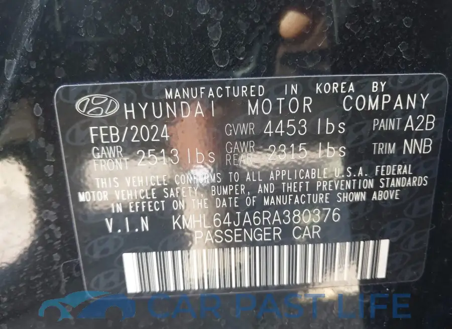 KMHL64JA6RA380376# 9