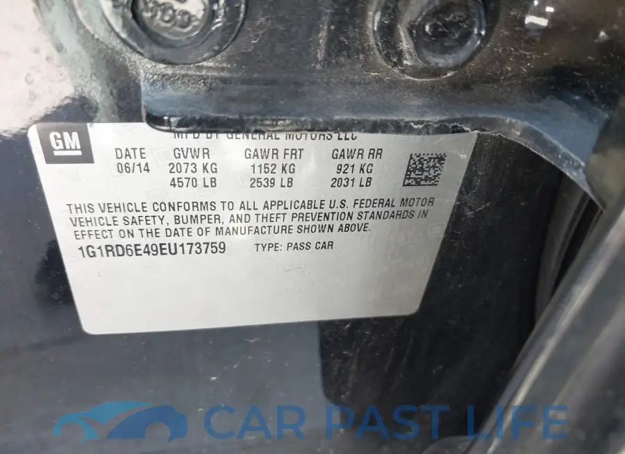 1G1RD6E49EU173759# 9