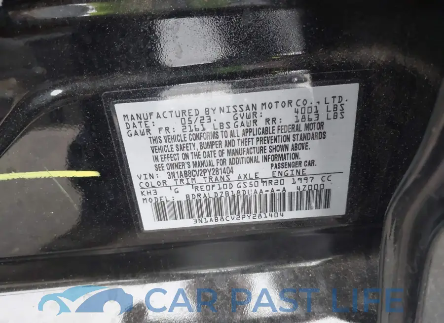 3N1AB8CV2PY281404# 9