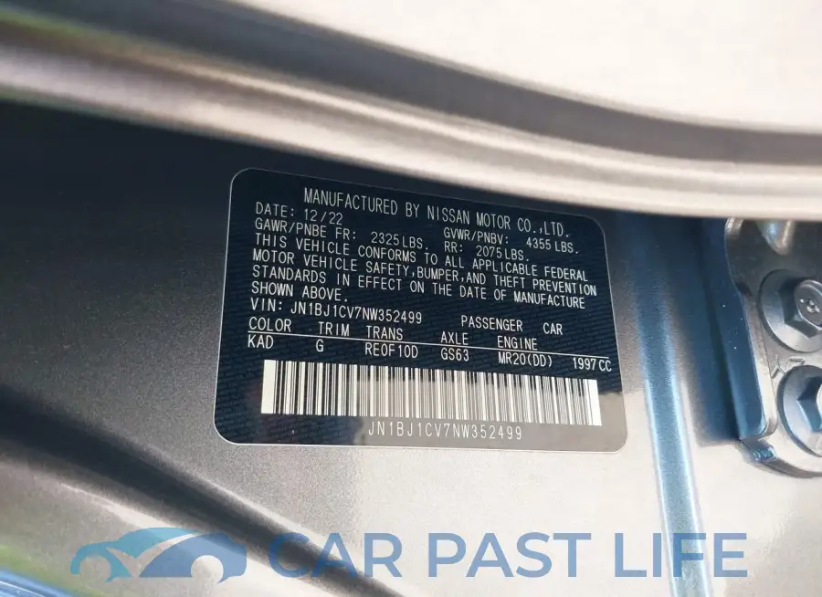 JN1BJ1CV7NW352499# 9