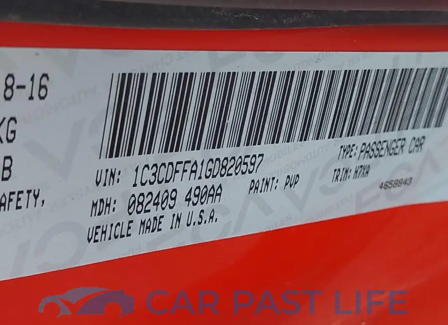 1C3CDFFA1GD820597# 9