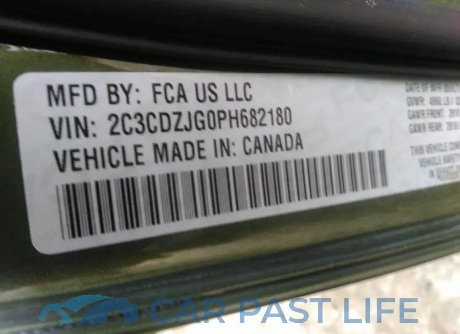 2C3CDZJG0PH682180# 9