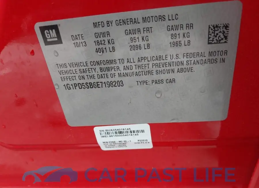 1G1PD5SB6E7198203# 9
