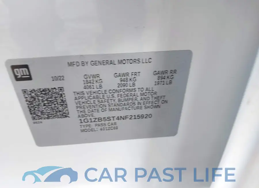 1G1ZB5ST4NF215920# 9