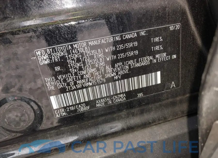 2T3A1RFV8MW151579# 9
