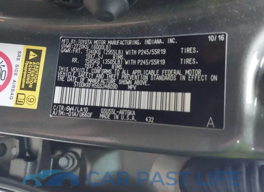 5TDDKRFH5GS348090# 9