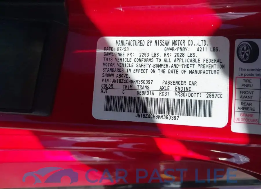 JN1BZ4CH9RM360397# 9