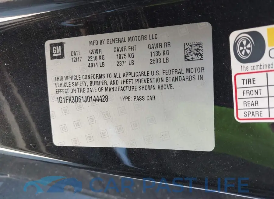 1G1FK3D61J0144428# 9