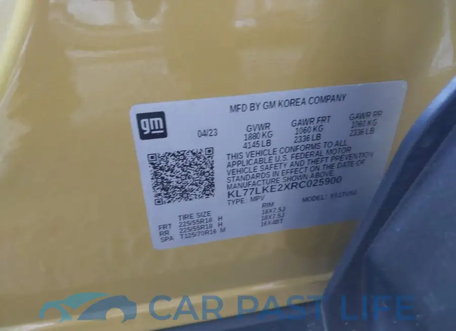 KL77LKE2XRC025900# 9