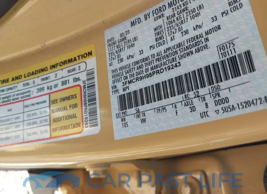 3FMCR9H98PRD19243# 9