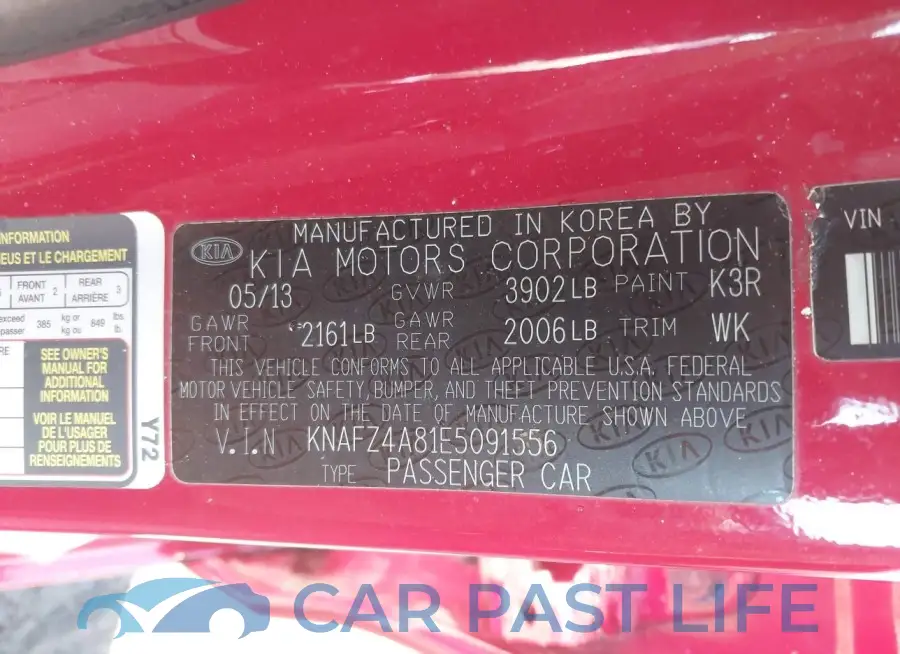 KNAFZ4A81E5091556# 9