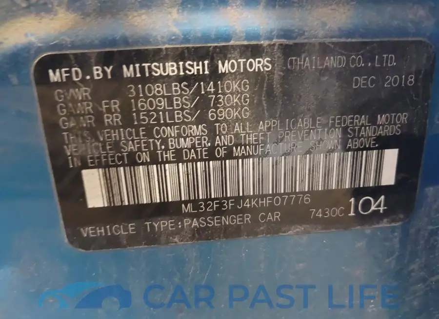 ML32F3FJ4KHF07776# 9