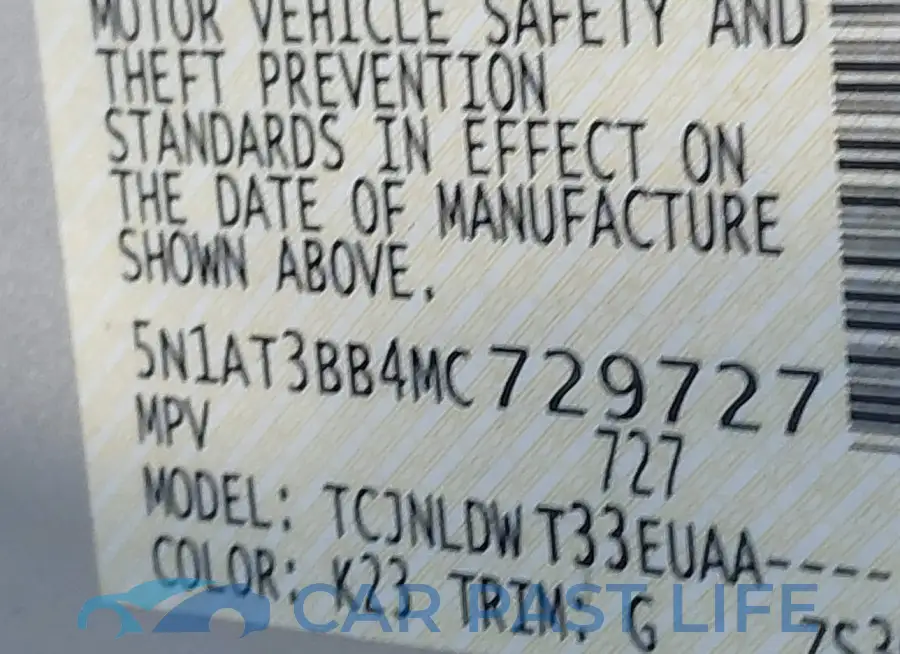 5N1AT3BB4MC729727# 9