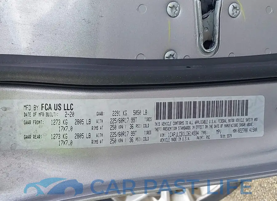 1C4PJLCB1LD614594# 9