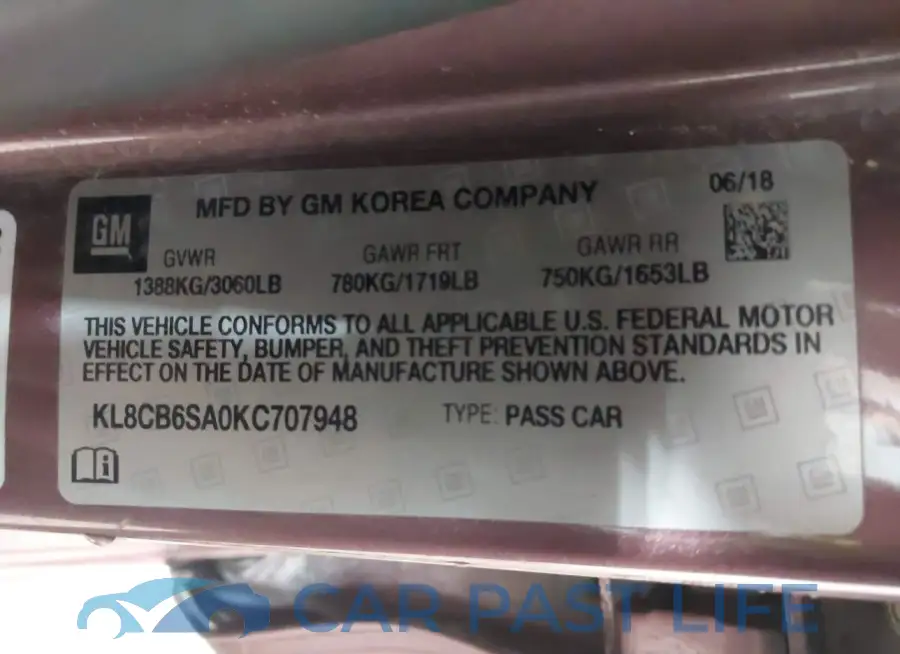 KL8CB6SA0KC707948# 9