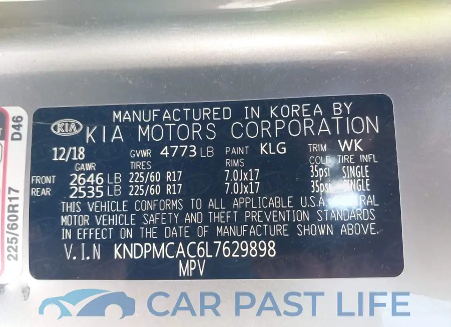 KNDPMCAC6L7629898# 9