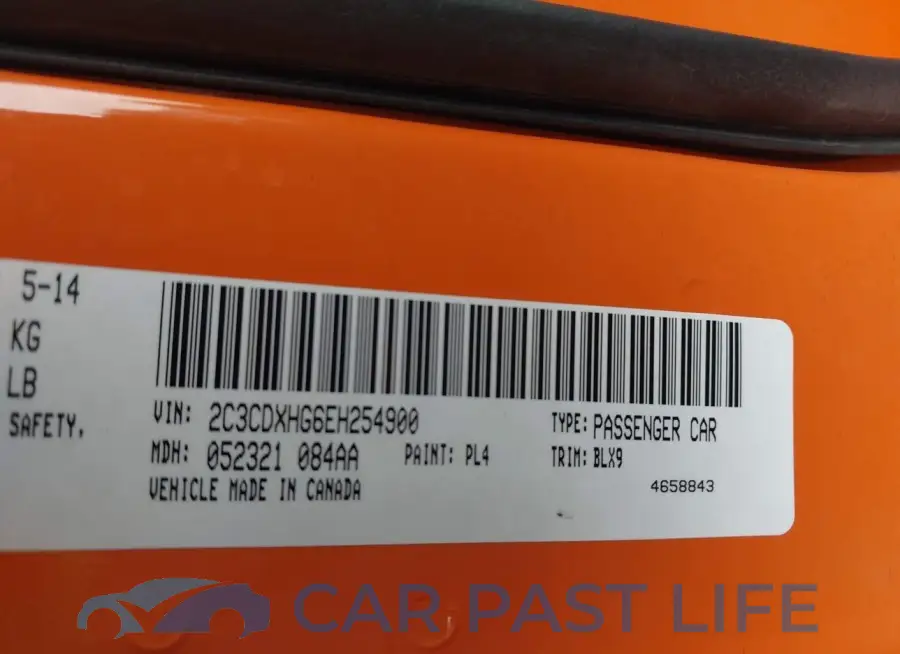 2C3CDXHG6EH254900# 9