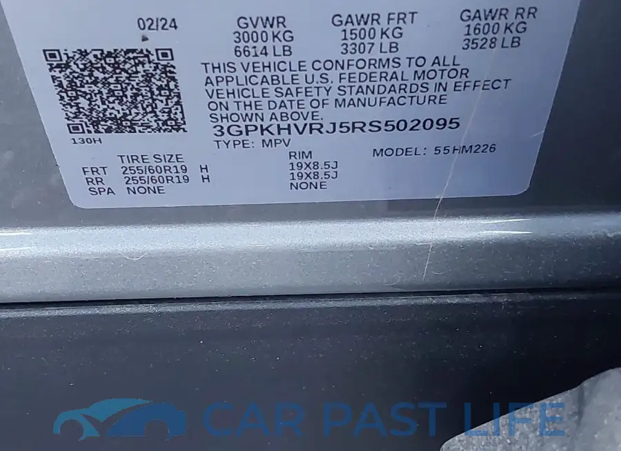 3GPKHVRJ5RS502095# 9