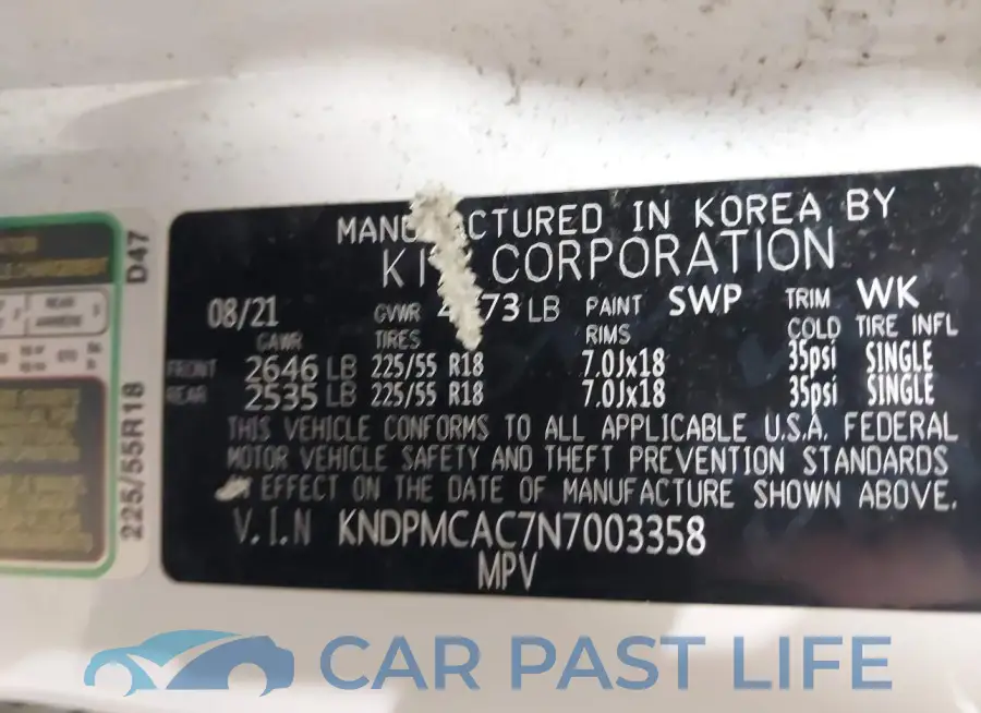 KNDPMCAC7N7003358# 9