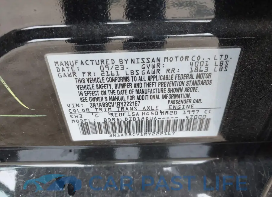 3N1AB8CV1RY222167# 9