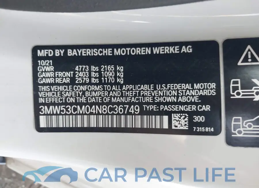 3MW53CM04N8C36749# 9