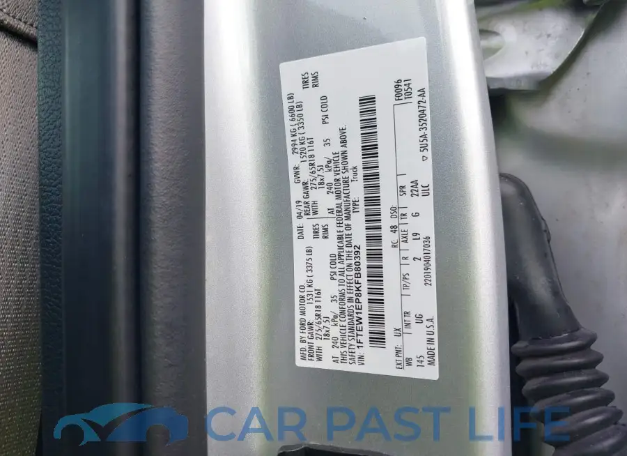 1FTEW1EP8KFB80392# 9