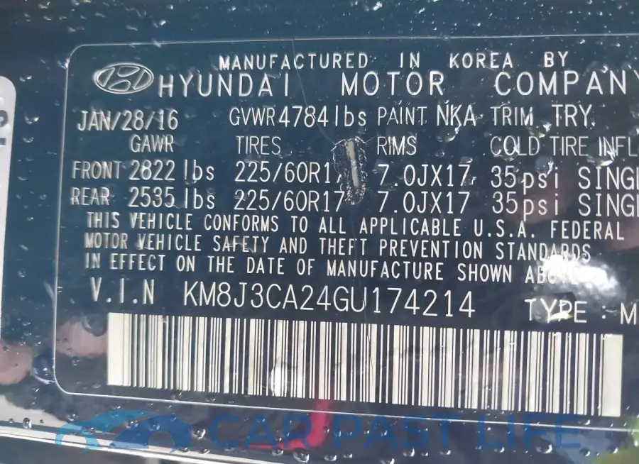 KM8J3CA24GU174214# 9