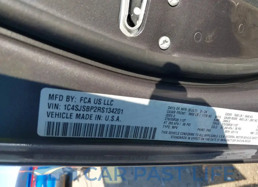 1C4SJSBP2RS134201# 9