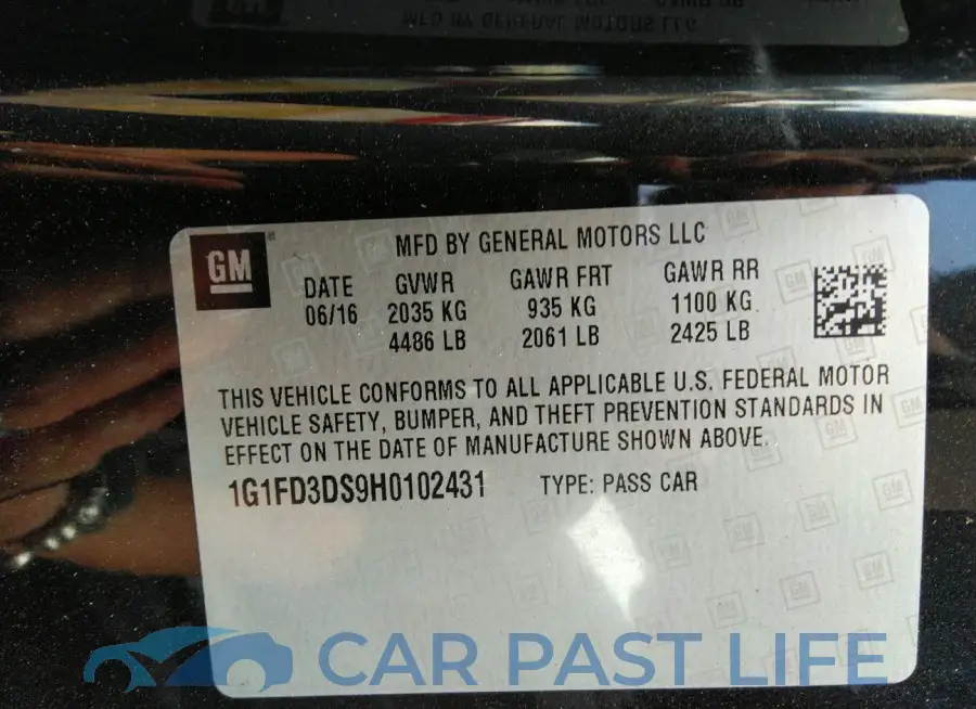 1G1FD3DS9H0102431# 9