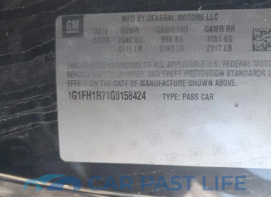 1G1FH1R71G0158424# 9