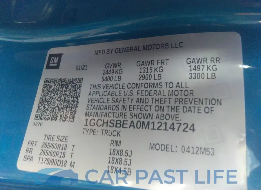 1GCHSBEA0M1214724# 9